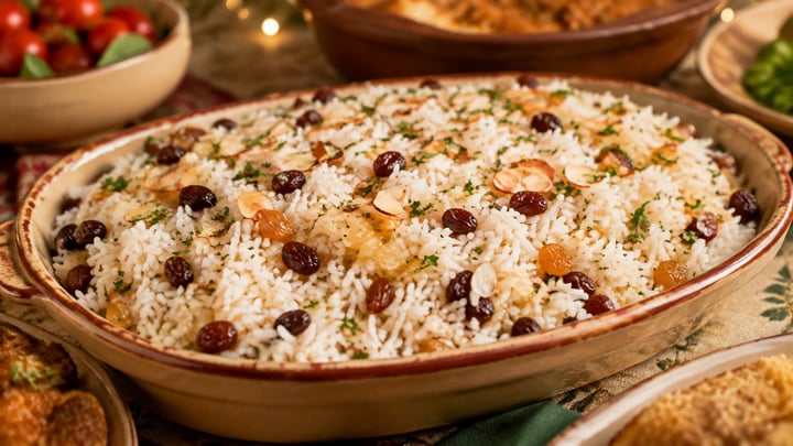 Arroz com Passas de Natal