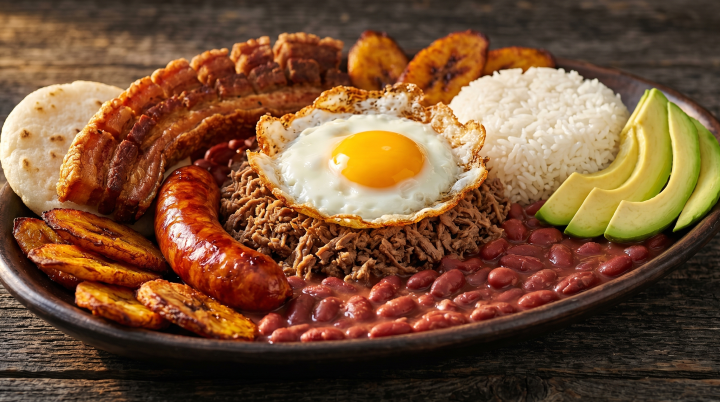 Bandeja Paisa Tradicional Colombiana