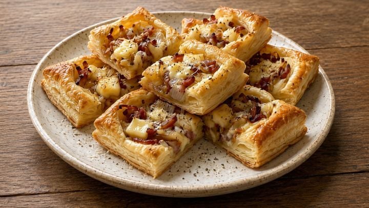 Tentadores Bocaditos de Fontina, Panceta y Cebolla