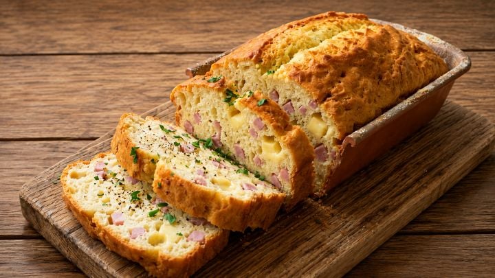 Esponjoso Budín Salado de Jamón y Queso Mar del Plata