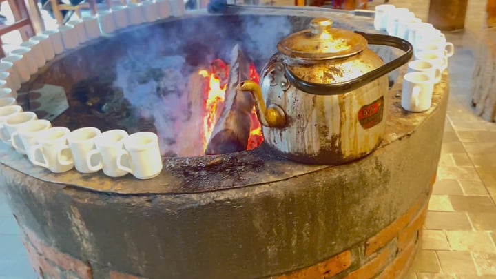 Bjergkaffe: ildlandsk kaffe med cognac og appelsin