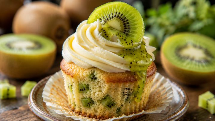 Cupcakes de Kiwi (Frescura Frutal)