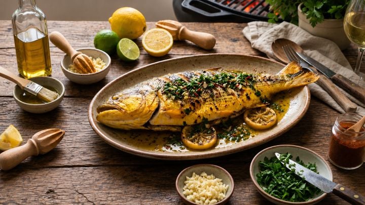 Dorado del Litoral a la Parrilla con Chimichurri Cítrico