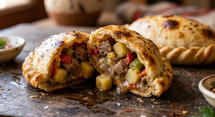 Empanadas Salteñas Cortadas à Faca