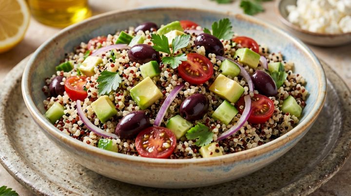 Ensalada Mediterránea de Quinoa Tricolor