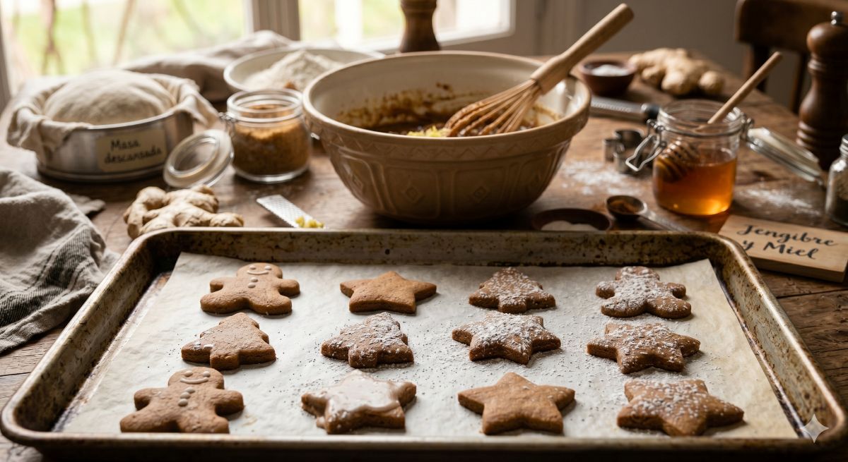 Biscoitos de Gengibre e Mel