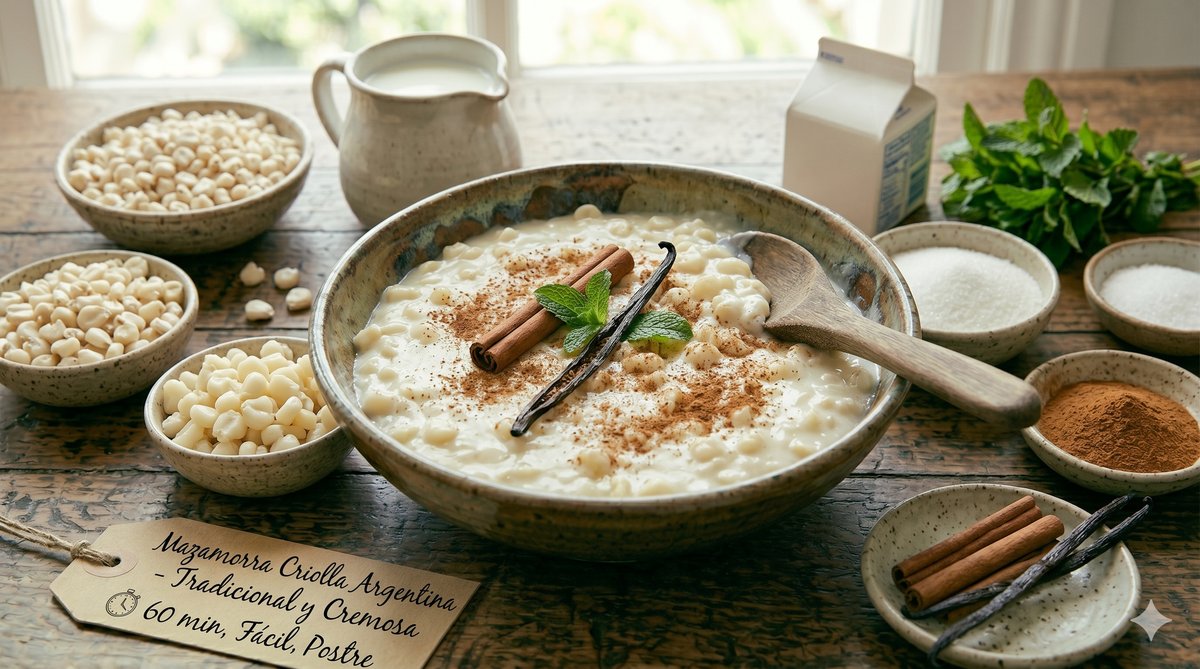 Mazamorra Tradicional de Maíz Blanco y Vainilla