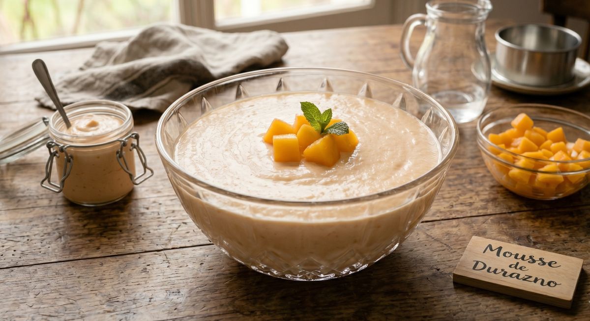 Mousse de Pêssego Suave