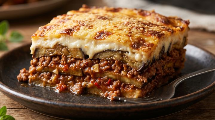 Moussaka Tradicional (Pastel de Berinjela à Grega)