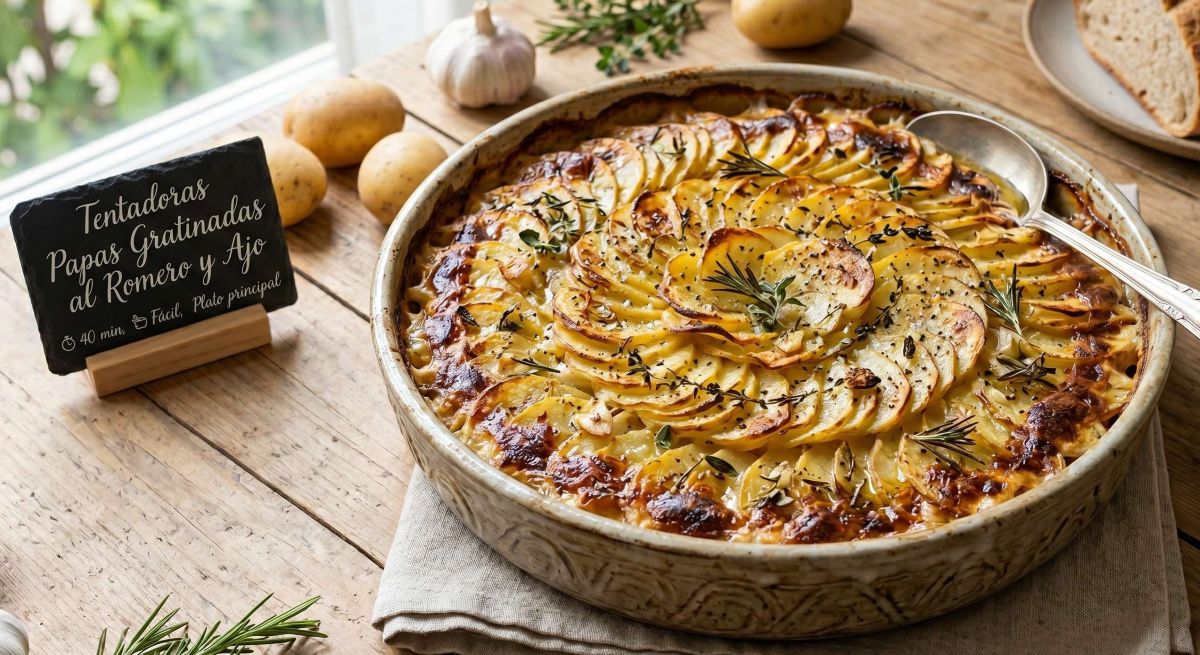 Batatas Gratinadas ao Alecrim e Alho Irresistíveis