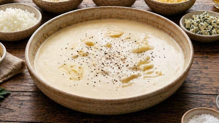 Salsa Cuatro Quesos con Base de Vino Blanco