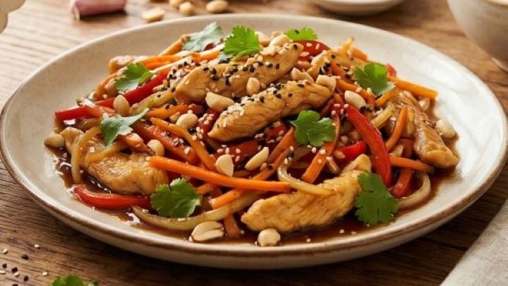 Salteado de Pollo al Estilo Oriental