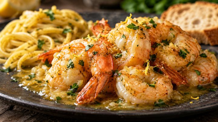 Klassisk Shrimp Scampi (Rejer med hvidløg, hvidvin og smør)