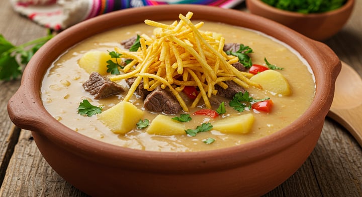 Sopa de Maní Tradicional Andina