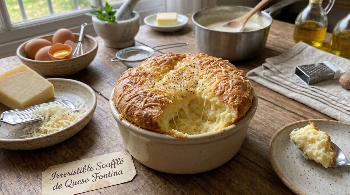 Irresistível Suflê de Queijo Fontina